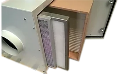 Symbol einer sicheren Box mit Geld und einem Werkzeug. Text: "Wirtschaftlich & wartungsfreundlich."